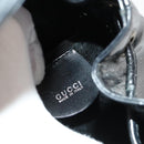 GUCCI Bamboo Backpack Enamel Black Silver 003 2034 0030 Auth 135553-23