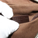 CELINE C Macadam Canvas Shoulder Bag White Auth 135554-12