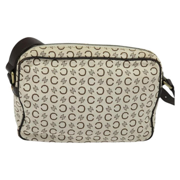 CELINE C Macadam Canvas Shoulder Bag White Auth 135554 - 0
