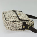 CELINE C Macadam Canvas Shoulder Bag White Auth 135554-4