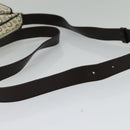 CELINE C Macadam Canvas Shoulder Bag White Auth 135554-7