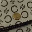 CELINE C Macadam Canvas Shoulder Bag White Auth 135554-10