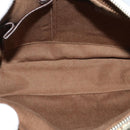 CELINE C Macadam Canvas Shoulder Bag White Auth 135554-11