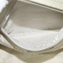 CHANEL Wild Stitch Hand Bag Leather Silver tone CC Auth 135561-11