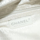 CHANEL Wild Stitch Hand Bag Leather Silver tone CC Auth 135561-7
