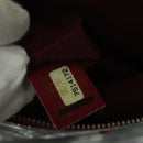 CHANEL Chain Tote Bag No5 Canvas Navy Silver CC Auth 135564-11