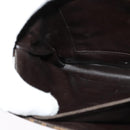 FENDI Zucca Canvas Shoulder Bag Black Brown Auth 135567-19