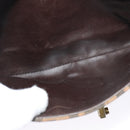 FENDI Zucca Canvas Shoulder Bag Black Brown Auth 135567-20