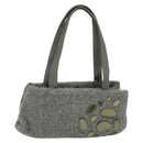 BOTTEGA VENETA Hand Bag Leather Gray Auth 135568-1