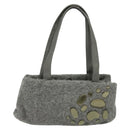 BOTTEGA VENETA Hand Bag Leather Gray Auth 135568-13