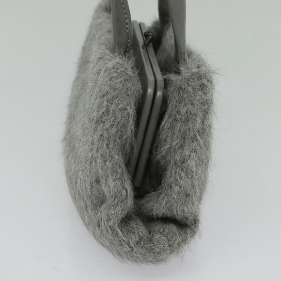 BOTTEGA VENETA Hand Bag Leather Gray Auth 135568