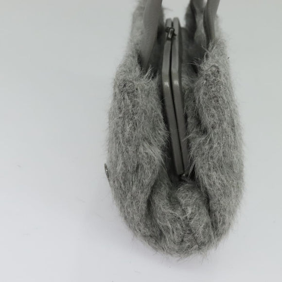 BOTTEGA VENETA Hand Bag Leather Gray Auth 135568