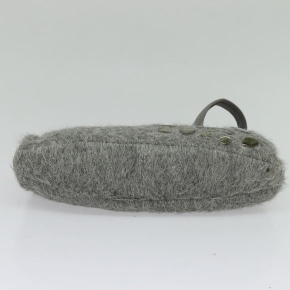 BOTTEGA VENETA Hand Bag Leather Gray Auth 135568