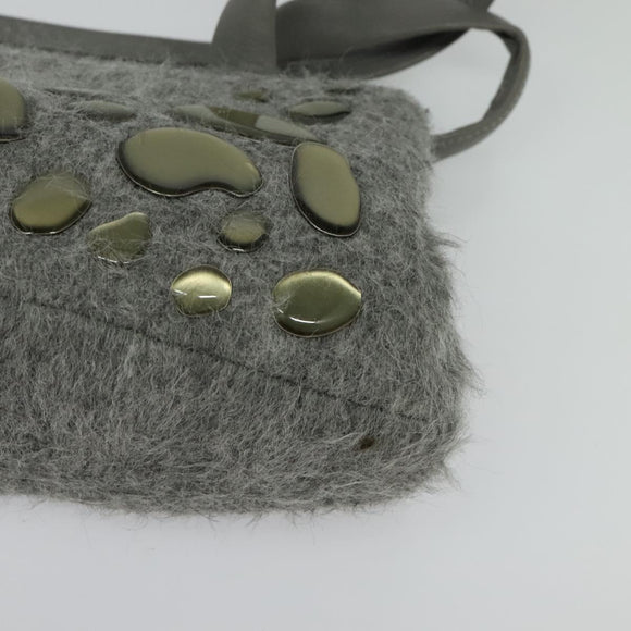 BOTTEGA VENETA Hand Bag Leather Gray Auth 135568