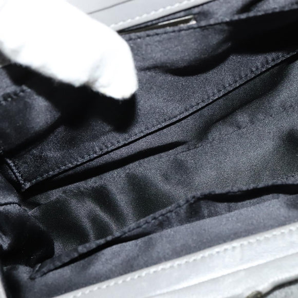 BOTTEGA VENETA Hand Bag Leather Gray Auth 135568