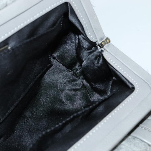 BOTTEGA VENETA Hand Bag Leather Gray Auth 135568