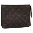 LOUIS VUITTON Monogram Poche Toilette 19 Pouch M47544 LV Auth 135578-1