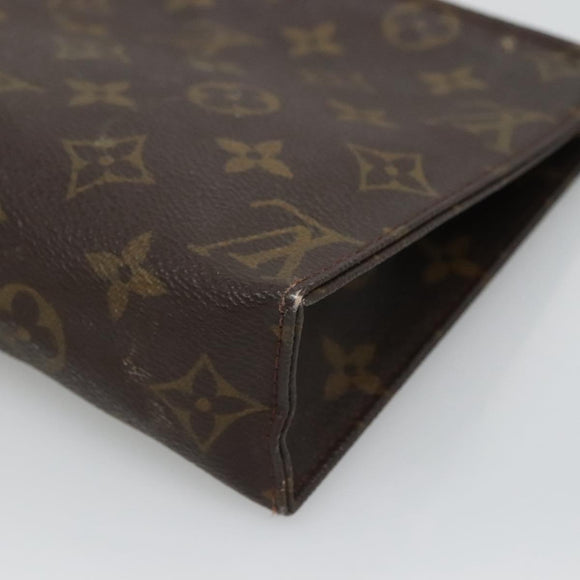 LOUIS VUITTON Monogram Poche Toilette 19 Pouch M47544 LV Auth 135578