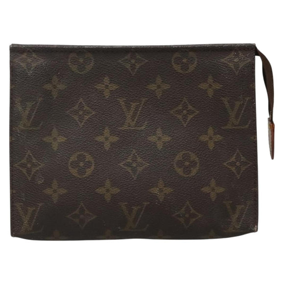 LOUIS VUITTON Monogram Poche Toilette 19 Pouch M47544 LV Auth 135578