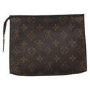 LOUIS VUITTON Monogram Poche Toilette 19 Pouch M47544 LV Auth 135578-2