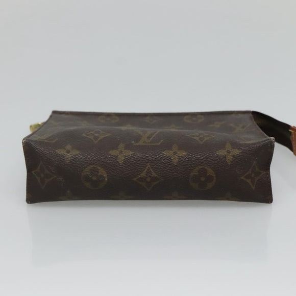 LOUIS VUITTON Monogram Poche Toilette 19 Pouch M47544 LV Auth 135578