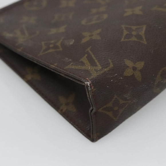 LOUIS VUITTON Monogram Poche Toilette 19 Pouch M47544 LV Auth 135578