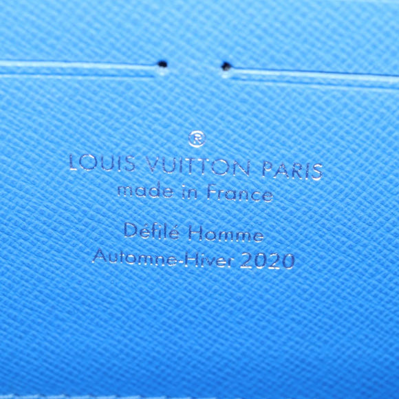 LOUIS VUITTON Monogram Clouds Soft Trunk Wallet Bag Blue M45432 LV Auth 135581A