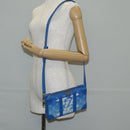 LOUIS VUITTON Monogram Clouds Soft Trunk Wallet Bag Blue M45432 LV Auth 135581A-23