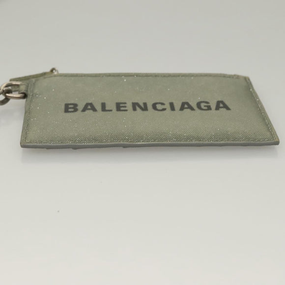 BALENCIAGA Neck Pouch Canvas Gray 594548 Auth 135584