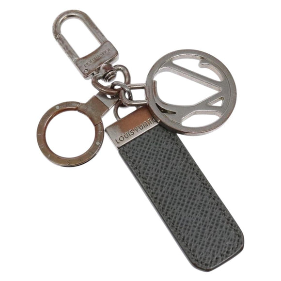 LOUIS VUITTON Taiga Porte Cles Neo LV Club Charm Gray M00034 LV Auth 135588