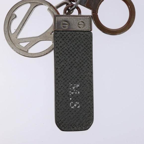 LOUIS VUITTON Taiga Porte Cles Neo LV Club Charm Gray M00034 LV Auth 135588