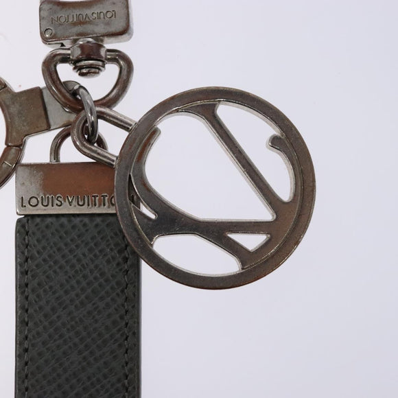 LOUIS VUITTON Taiga Porte Cles Neo LV Club Charm Gray M00034 LV Auth 135588