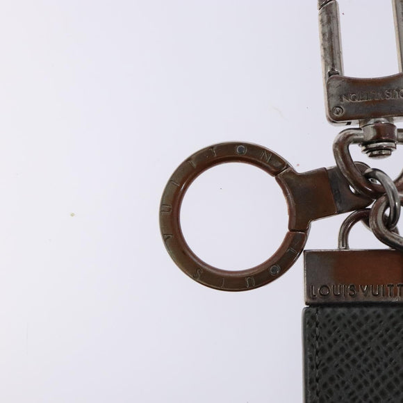 LOUIS VUITTON Taiga Porte Cles Neo LV Club Charm Gray M00034 LV Auth 135588