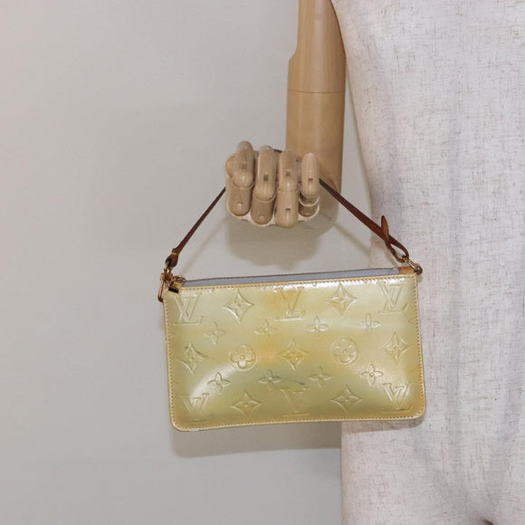 LOUIS VUITTON Monogram Vernis Lexington Accessory Pouch Gris M91056 Auth 135601