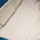 GUCCI GG Canvas Tote Bag Nylon Leather Blue Auth 135603-17