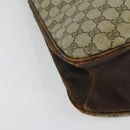 GUCCI GG Supreme Tote Bag PVC Beige Gold Auth 135605-11