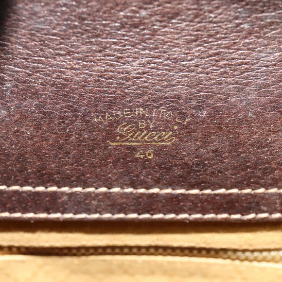 GUCCI GG Supreme Tote Bag PVC Beige Gold Auth 135605