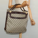 GUCCI GG Supreme Tote Bag PVC Beige Gold Auth 135605-22