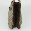 GUCCI GG Supreme Tote Bag PVC Beige Gold Auth 135605-5