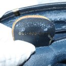 GUCCI Micro GG Supreme Shoulder Bag PVC Navy Gold Auth 135606-12