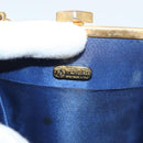 FENDI Hand Bag Nylon Red Gold Auth 135610-17