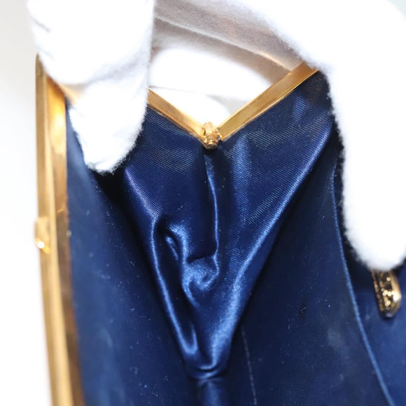 FENDI Hand Bag Nylon Red Gold Auth 135610