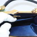 FENDI Hand Bag Nylon Red Gold Auth 135610-12