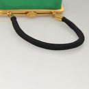 FENDI Hand Bag Nylon Red Gold Auth 135610-7