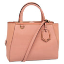 FENDI Petite To Jules Hand Bag Leather 2way Pink Auth 135611-1