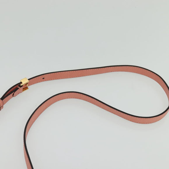 FENDI Petite To Jules Hand Bag Leather 2way Pink Auth 135611