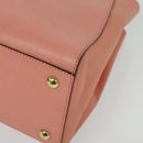 FENDI Petite To Jules Hand Bag Leather 2way Pink Auth 135611-16