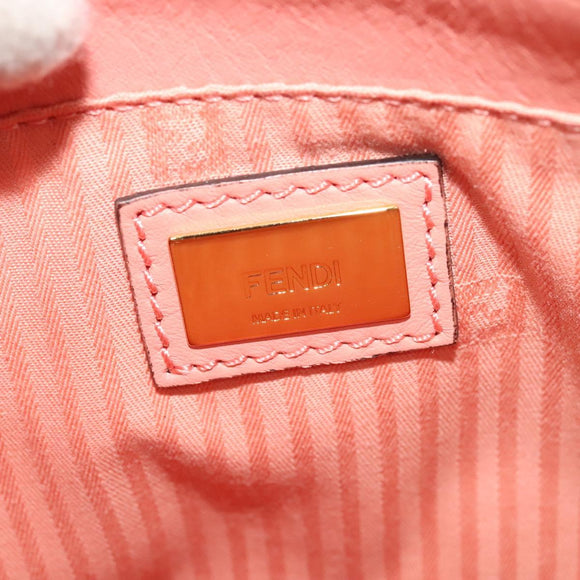 FENDI Petite To Jules Hand Bag Leather 2way Pink Auth 135611