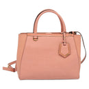 FENDI Petite To Jules Hand Bag Leather 2way Pink Auth 135611-13
