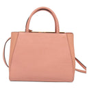 FENDI Petite To Jules Hand Bag Leather 2way Pink Auth 135611-2